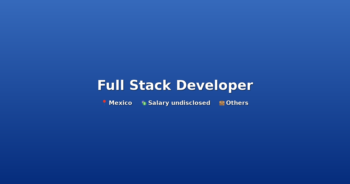 Full stack developer